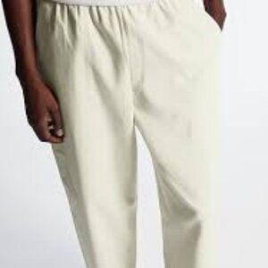 COS Cream Elastic Waist  Twill Joggers Men's M